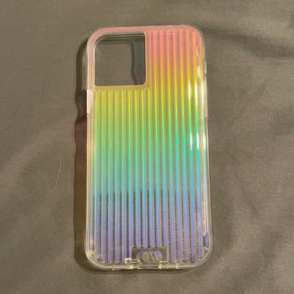 IPhone 12/12 Pro Casemate Case Rainbow Iridescent